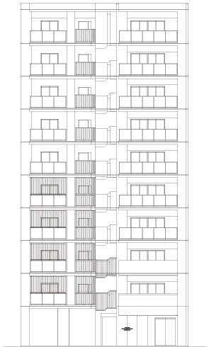 北側立面図